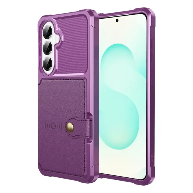 Coque Samsung Galaxy S26+ Porte-cartes Simili Cuir et TPU