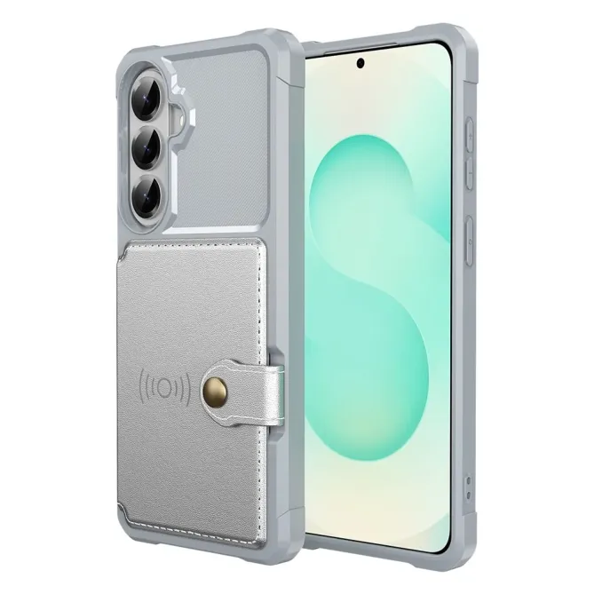 Coque Samsung Galaxy S26+ Porte-cartes Simili Cuir et TPU
