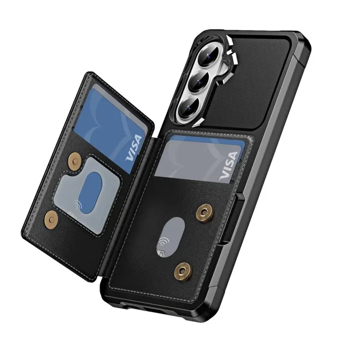 Coque Samsung Galaxy S26+ Porte-carte et Support Coins Renforcés