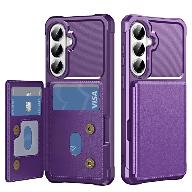 Coque Samsung Galaxy S26+ Porte-carte et Support Coins Renforcés