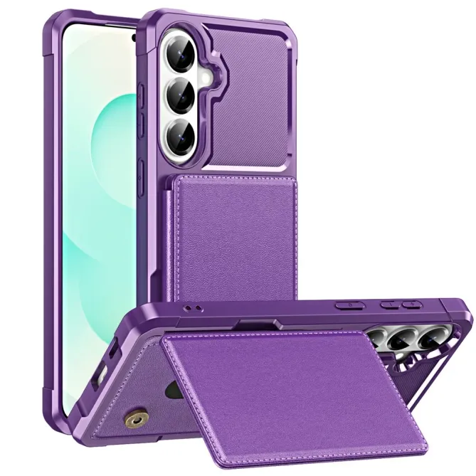 Coque Samsung Galaxy S26+ Porte-carte et Support Coins Renforcés