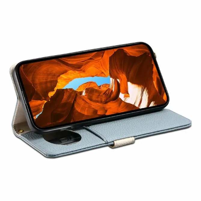 Housse Samsung Galaxy S26+ Porte-monnaie Litchi avec Miroir