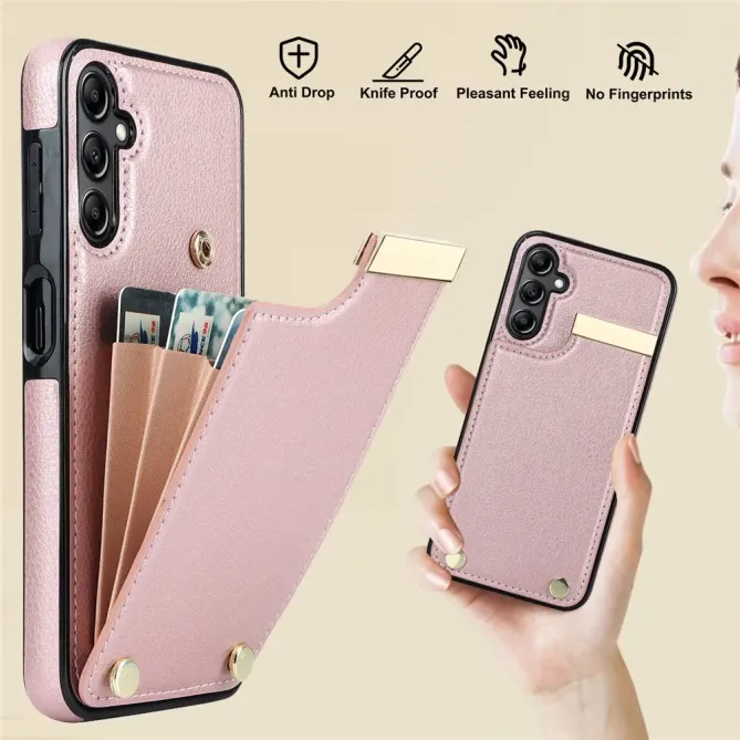 Coque Samsung Galaxy S26+ Porte-carte et Finitions Métal