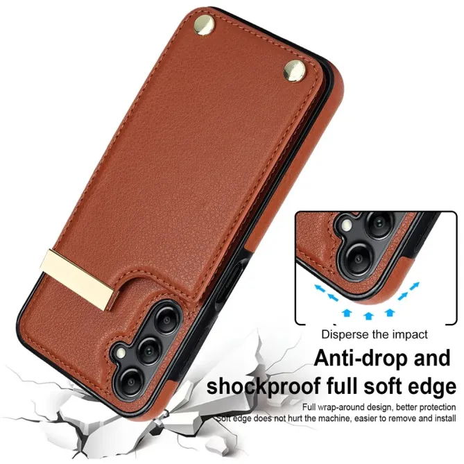 Coque Samsung Galaxy S26+ Porte-carte et Finitions Métal