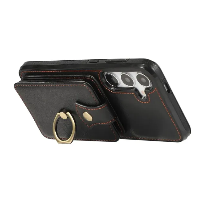 Coque Samsung Galaxy S26+ Porte-carte Accordéon avec Anneau