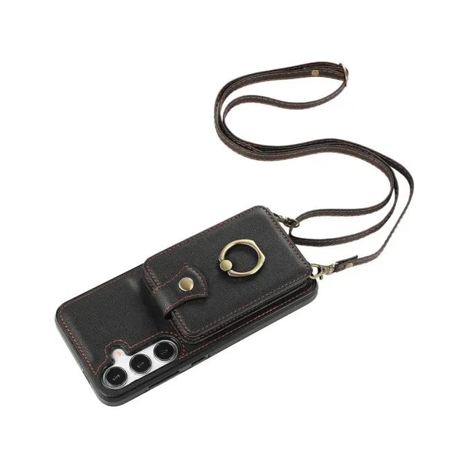 Coque Samsung Galaxy S26+ Porte-carte Accordéon avec Anneau