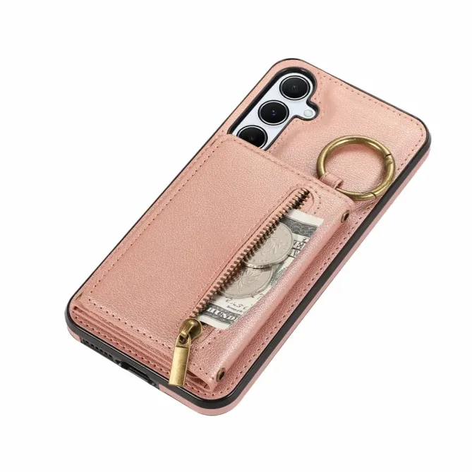 Coque Samsung Galaxy S26+ Portefeuille Zippé avec Anneau | Urban-Zip