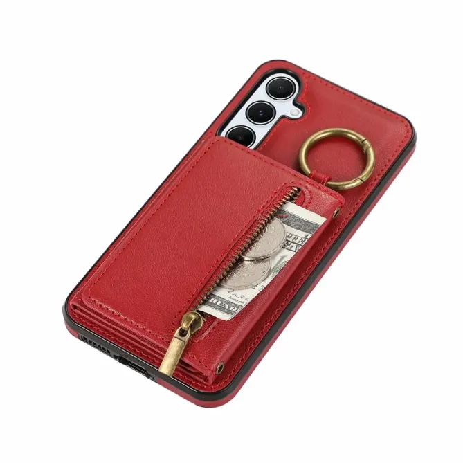 Coque Samsung Galaxy S26+ Portefeuille Zippé avec Anneau | Urban-Zip
