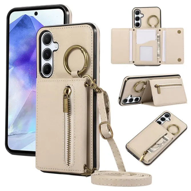 Coque Samsung Galaxy S26+ Portefeuille Zippé avec Anneau | Urban-Zip