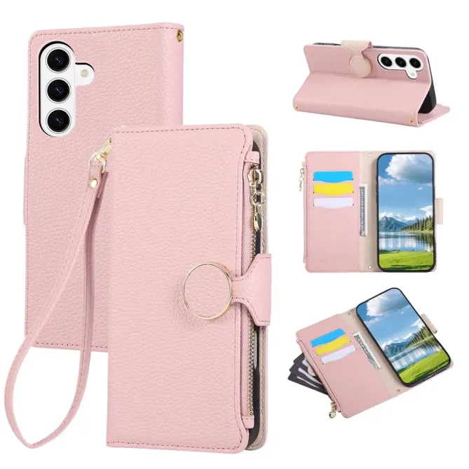Housse Samsung Galaxy S26+ Portefeuille Zippé | Léonie