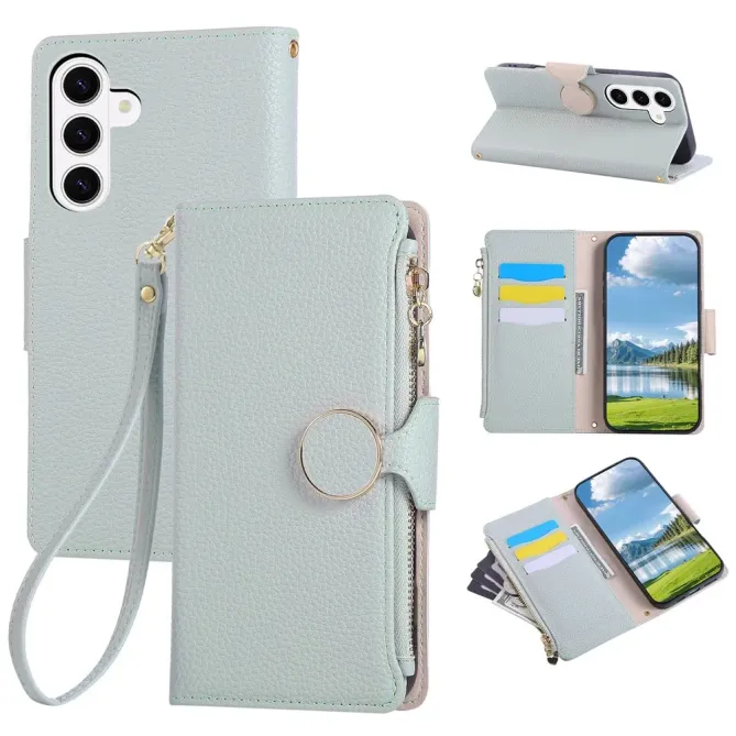 Housse Samsung Galaxy S26+ Portefeuille Zippé | Léonie