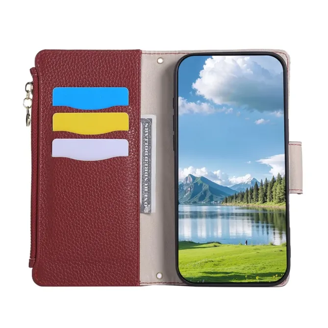 Housse Samsung Galaxy S26+ Portefeuille Zippé | Léonie