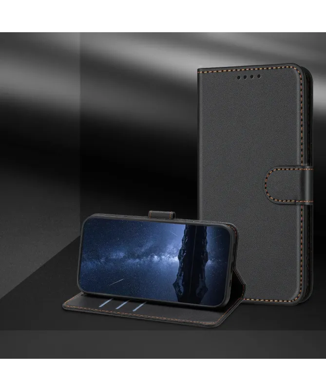 Housse Samsung Galaxy S26+ Effet Cuir avec Surpiqûres | CLASSIC