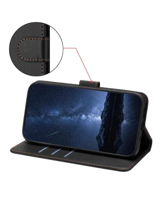 Housse Samsung Galaxy S26+ Effet Cuir avec Surpiqûres | CLASSIC