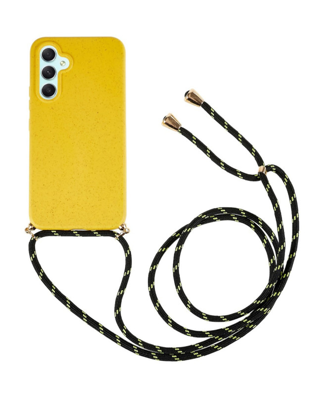 Coque Samsung Galaxy S26+ avec cordon bandoulière Jaune