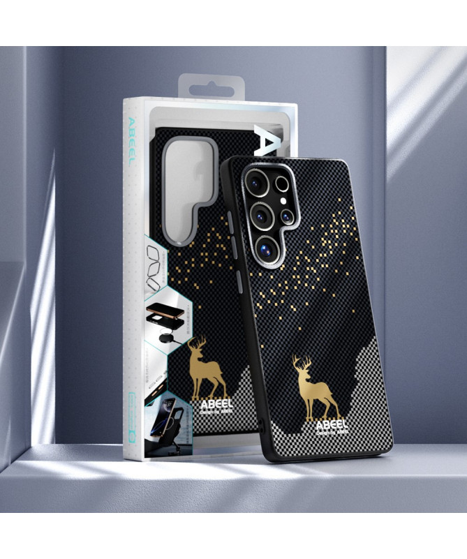 Coque Samsung Galaxy S26 Plus Design Cerf Doré