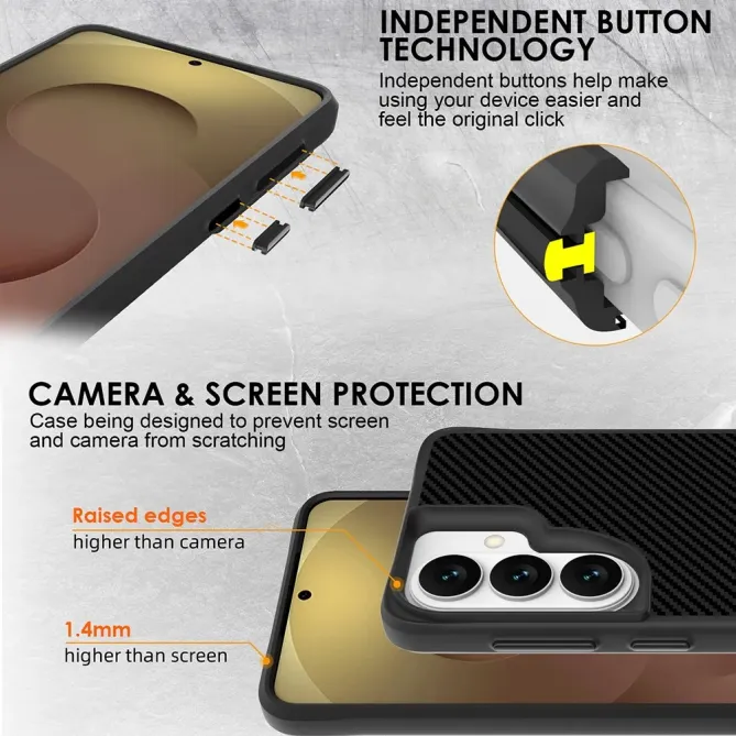 Coque Samsung Galaxy S26+ Fibre de Carbone Antichoc