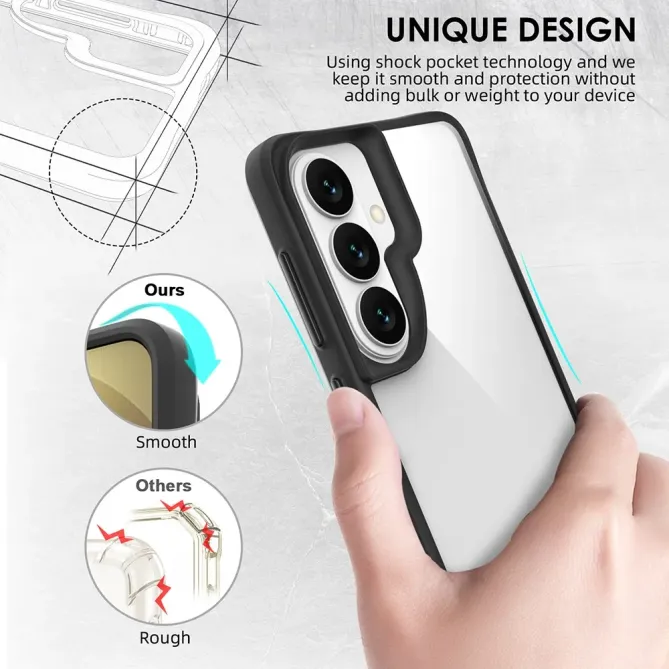 Coque Samsung Galaxy S26+ Hybride Antichoc Bords Noirs