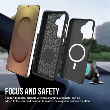 Coque Samsung Galaxy S26+ Magnétique Antichoc Texture-Grip