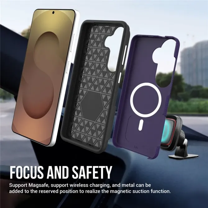 Coque Samsung Galaxy S26+ Magnétique Antichoc Texture-Grip