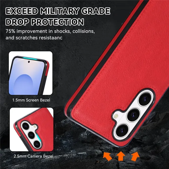 Coque Samsung Galaxy S26+ Simili Cuir Litchi Grainé | Urban-Shield