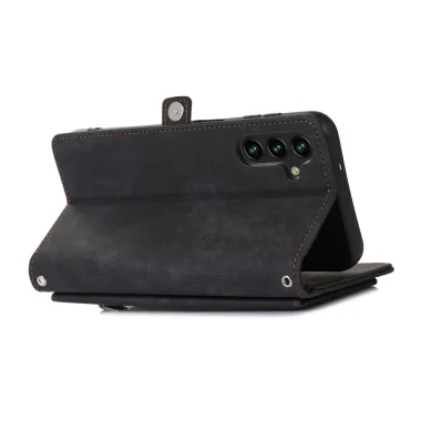 Housse Samsung Galaxy S26+ Portefeuille Zippée 9 emplacements | Mega-W