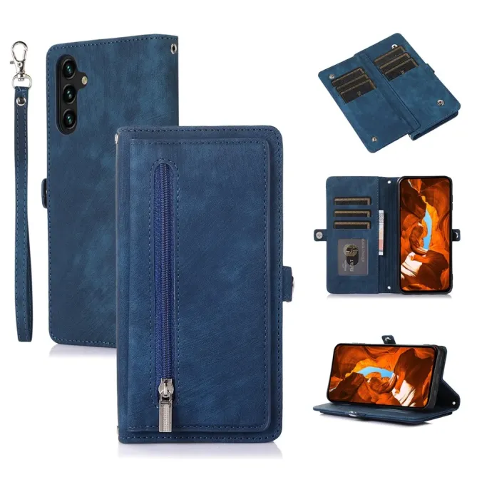 Housse Samsung Galaxy S26+ Portefeuille Zippée 9 emplacements | Mega-W