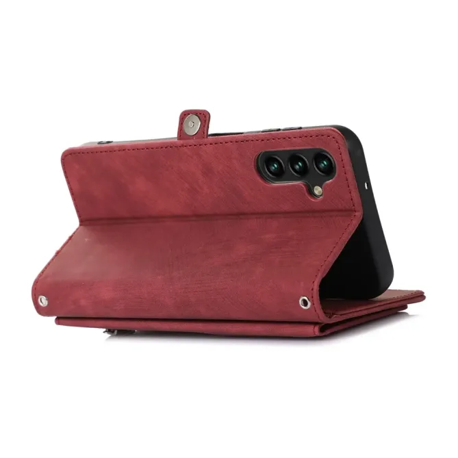 Housse Samsung Galaxy S26+ Portefeuille Zippée 9 emplacements | Mega-W