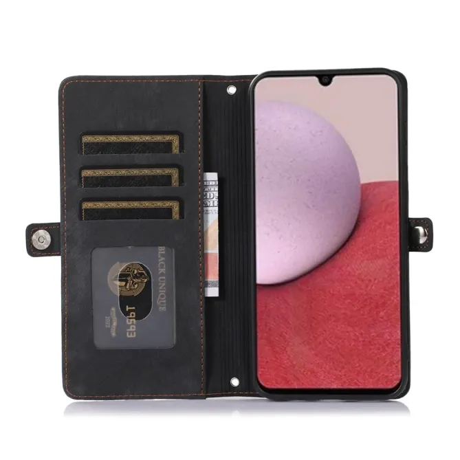 Housse Samsung Galaxy S26+ Portefeuille Zippée 9 emplacements | Mega-W
