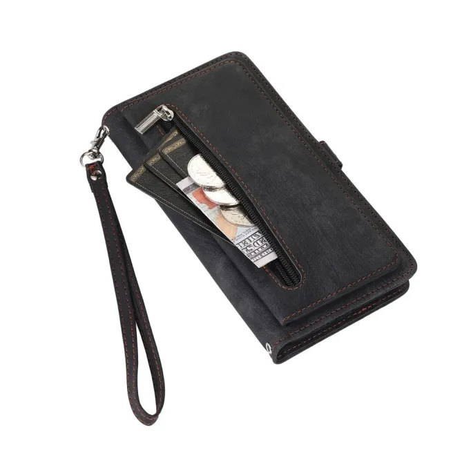 Housse Samsung Galaxy S26+ Portefeuille Zippée 9 emplacements | Mega-W
