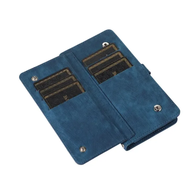 Housse Samsung Galaxy S26+ Portefeuille Zippée 9 emplacements | Mega-W
