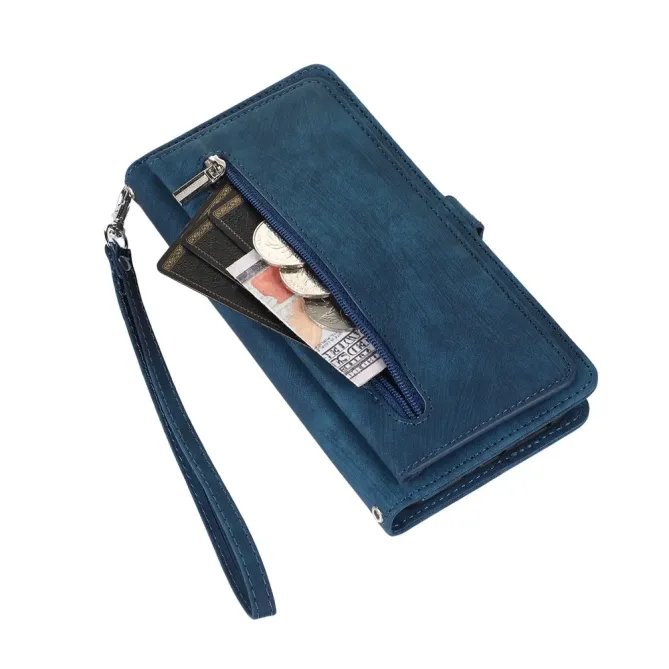 Housse Samsung Galaxy S26+ Portefeuille Zippée 9 emplacements | Mega-W