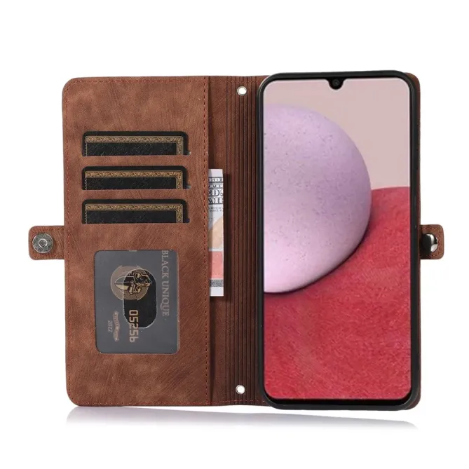 Housse Samsung Galaxy S26+ Portefeuille Zippée 9 emplacements | Mega-W