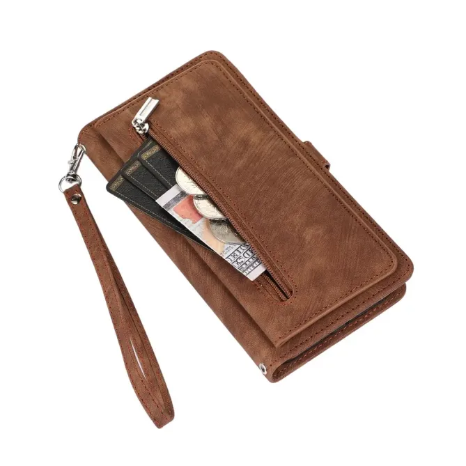 Housse Samsung Galaxy S26+ Portefeuille Zippée 9 emplacements | Mega-W