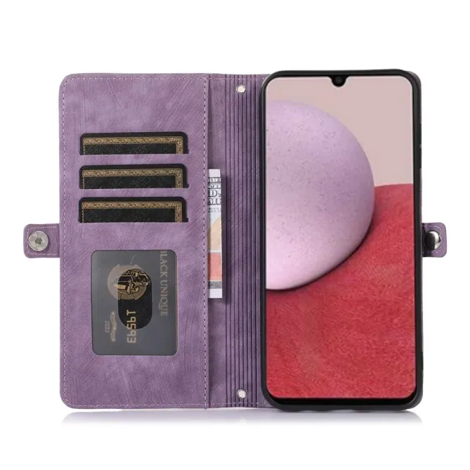 Housse Samsung Galaxy S26+ Portefeuille Zippée 9 emplacements | Mega-W