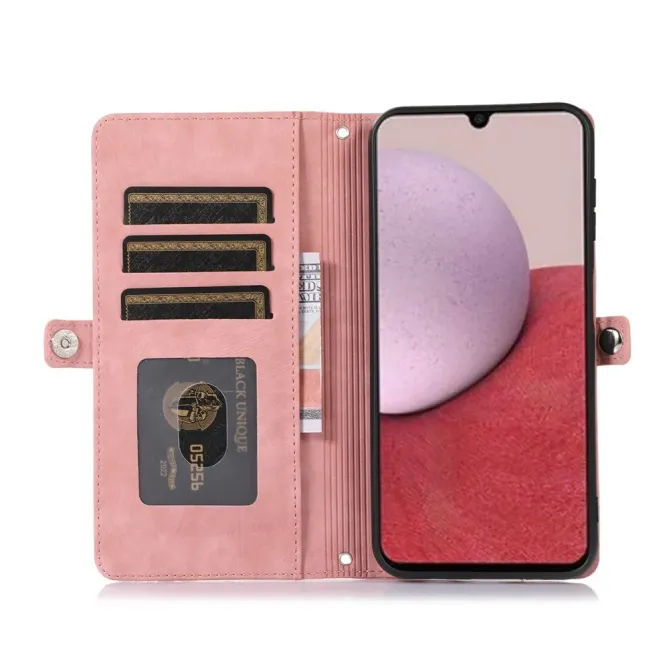 Housse Samsung Galaxy S26+ Portefeuille Zippée 9 emplacements | Mega-W