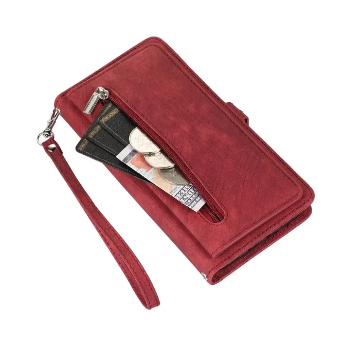 Housse Samsung Galaxy S26+ Portefeuille Zippée 9 emplacements | Mega-W