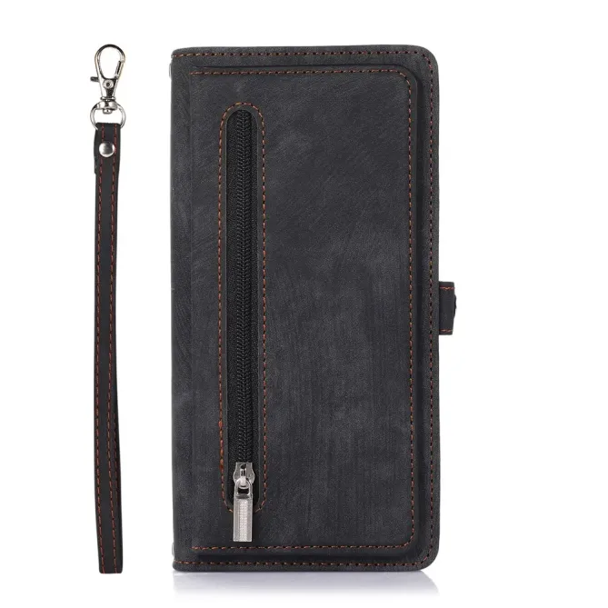 Housse Samsung Galaxy S26+ Portefeuille Zippée 9 emplacements | Mega-W