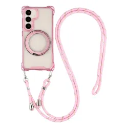 Coque Samsung Galaxy S26+ Magnétique Bumper avec Cordon et Anneau