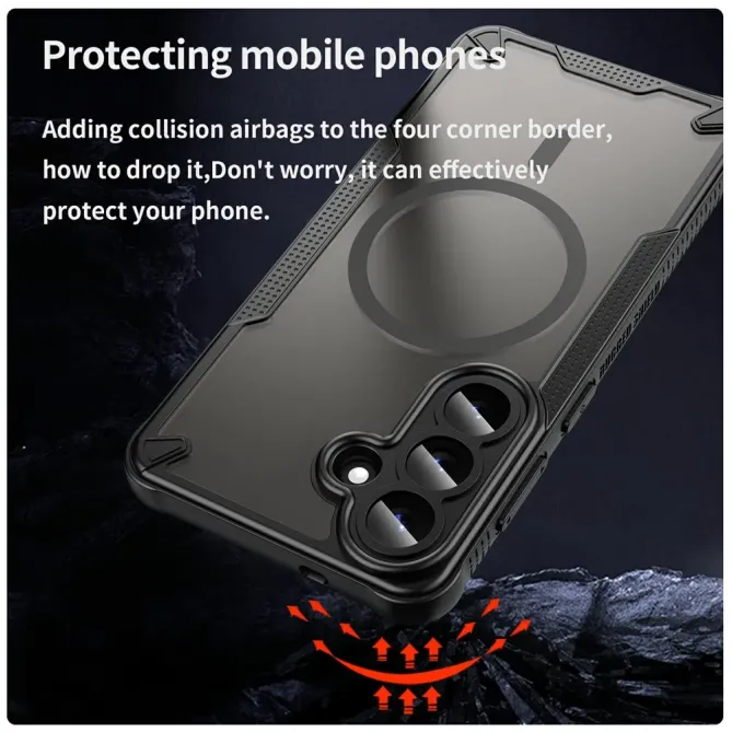 Coque Samsung Galaxy S26+ Magnétique Bumper Antichoc | Rugged-Frost