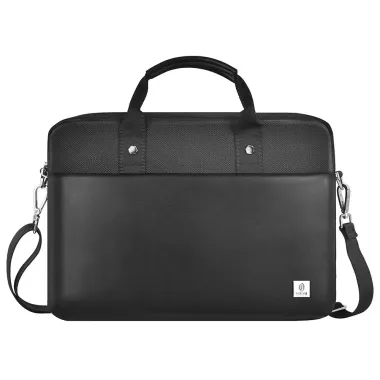 Sacoche Ordinateur 15.6" Hali en Polyester et Simili Cuir | Hali-Business