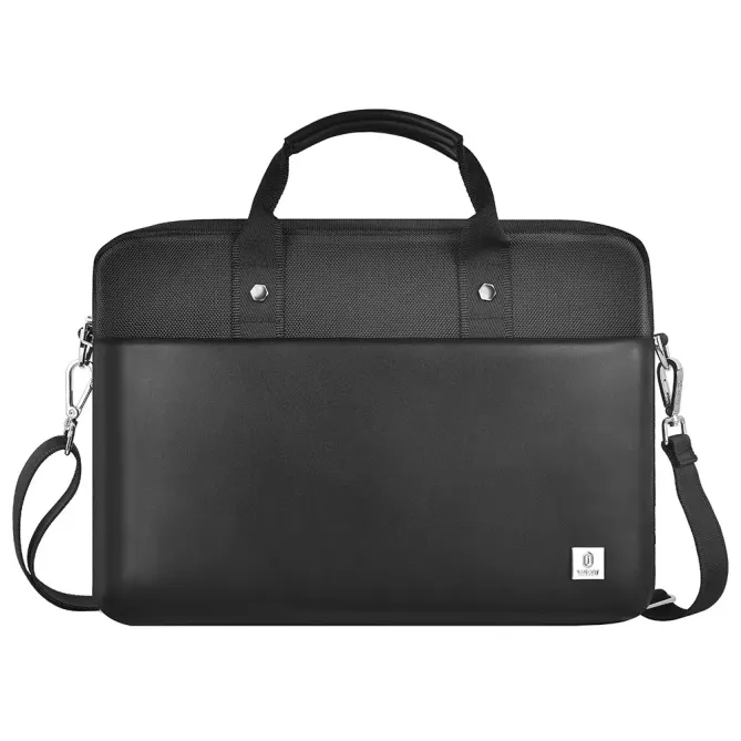 Sacoche Ordinateur 15.6" Hali en Polyester et Simili Cuir | Hali-Business