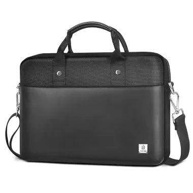 Sacoche Ordinateur 15.6" Hali en Polyester et Simili Cuir | Hali-Business