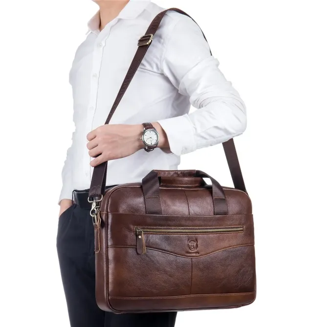 Sacoche Ordinateur 16" Cuir Véritable Business | Professional-Briefcase