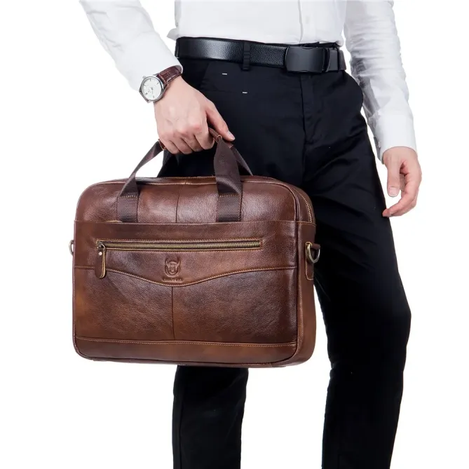 Sacoche Ordinateur 16" Cuir Véritable Business | Professional-Briefcase