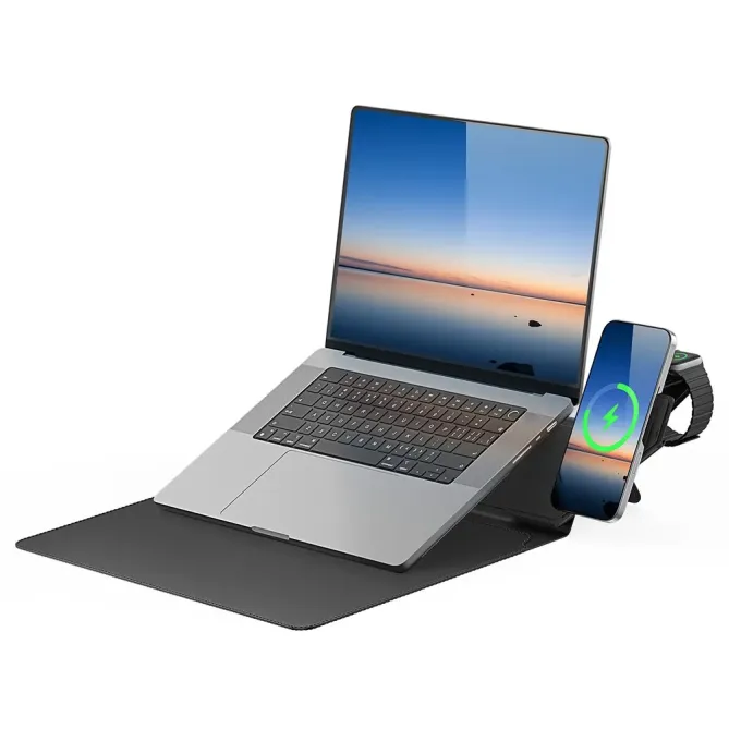 Housse Ordinateur 15-16" AirQ Series avec Chargeur Sans Fil et Support