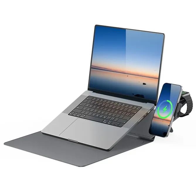 Housse Ordinateur 15-16" AirQ Series avec Chargeur Sans Fil et Support