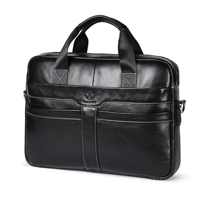 Sacoche Ordinateur 14" Cuir Véritable Business | Elegant-Briefcase