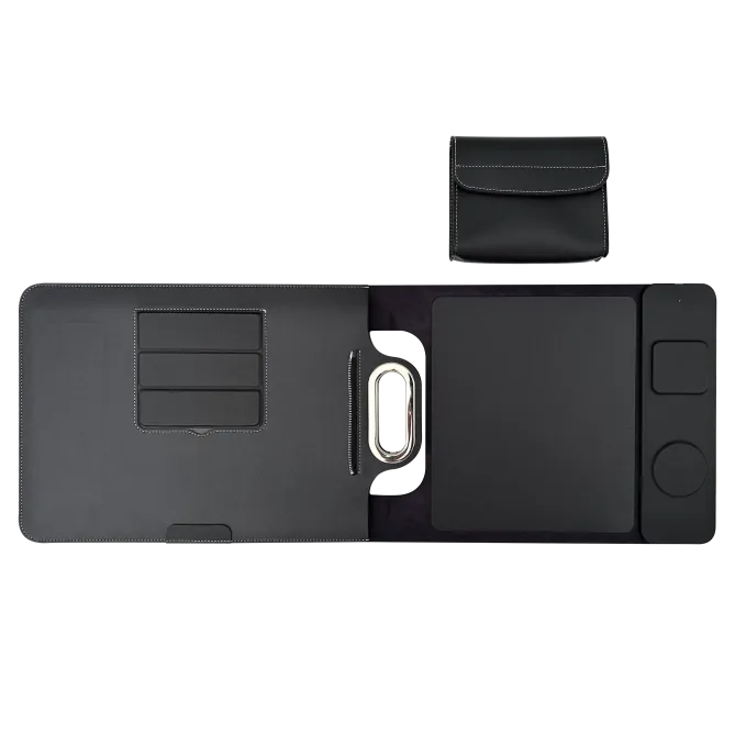 Housse Ordinateur Multifonction avec Chargeur Sans Fil 15W