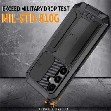 Coque Samsung Galaxy S26 Plus Intégrale Armure Métal et Verre Trempé